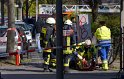 Einsatz BF Koeln Kran beruehrt Oberleitung DB Koeln Gremberg Taunusstr P059